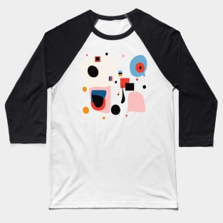 Surreal Shapes (Miro Inspired) Baseball T-Shirt